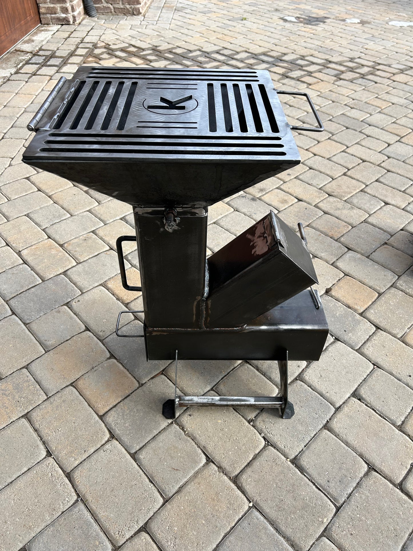 BUNDLE - Rocket Stove (6 inch) with Removable Grill top 16"