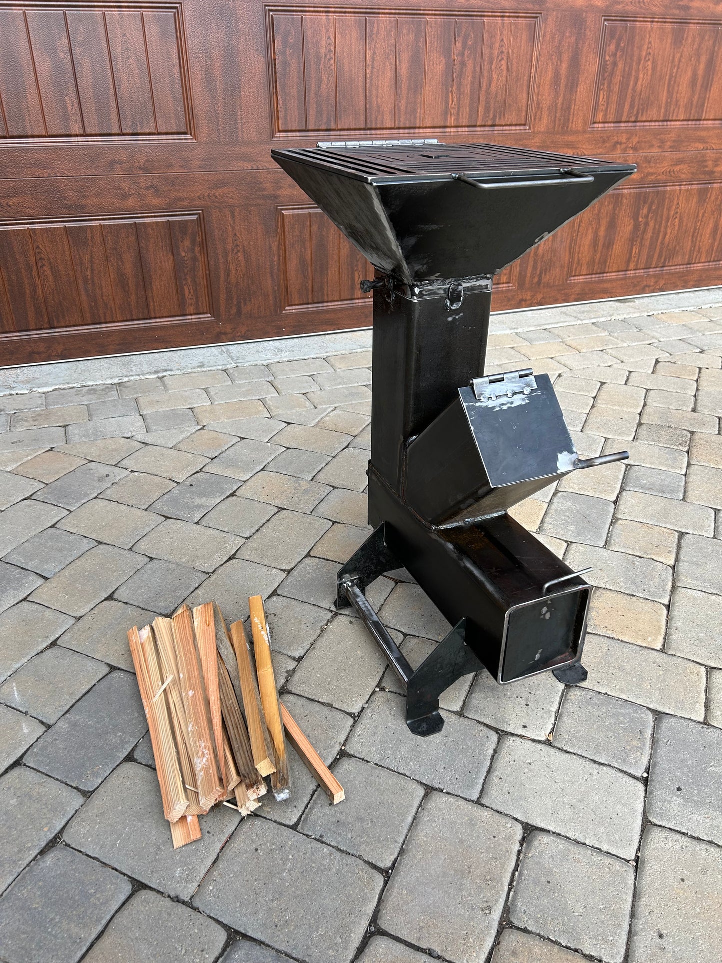 BUNDLE - Rocket Stove (6 inch) with Removable Grill top 16"