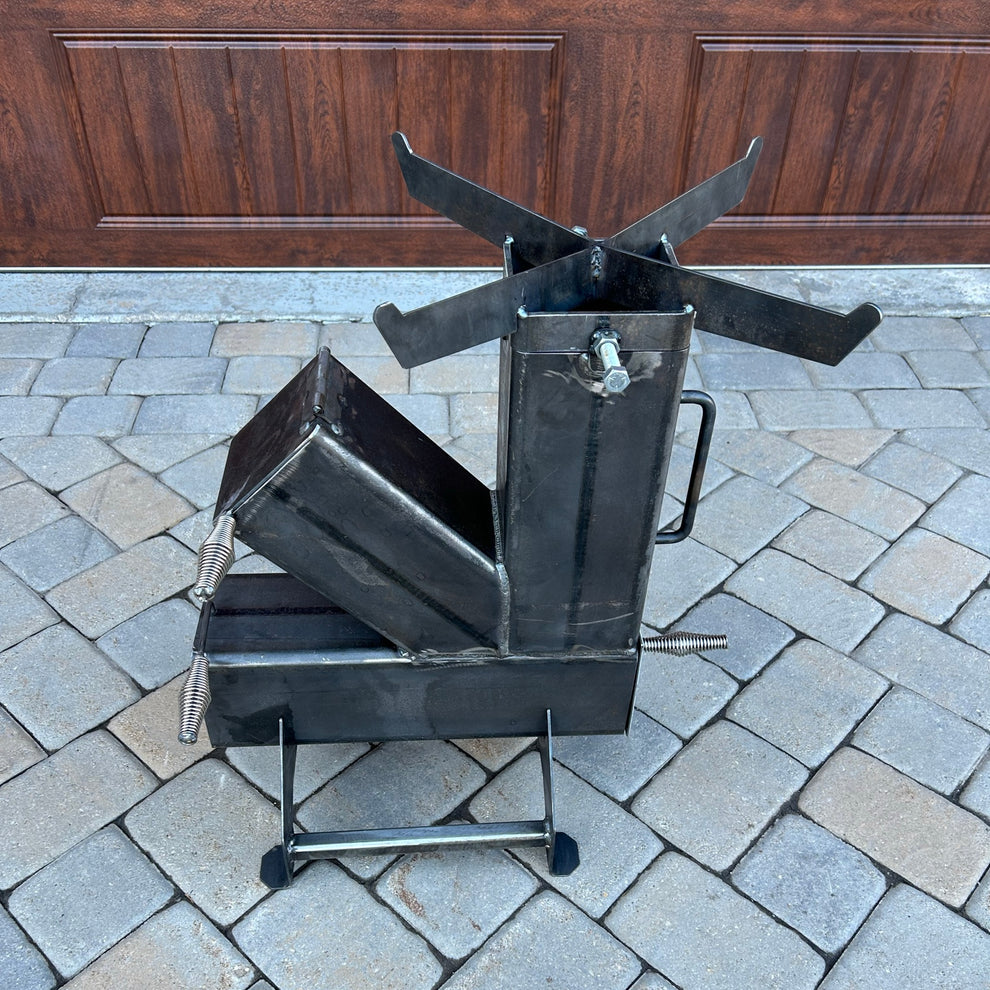 6 Inch Rockets Rocket Stove (6 inch) – Keech Steel Works